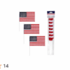 Three USA Mini Flag Set- (each flag is 11.4"t x 6"w) - Image 2