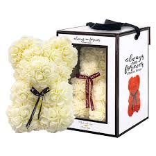 Flower Bear by Always and Forever- One Bear in Cream
