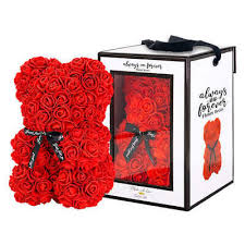 Flower Bear by Always and Forever- One Bear in Red