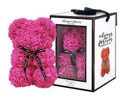 Flower Bear by Always and Forever- One Bear in Rose Pink
